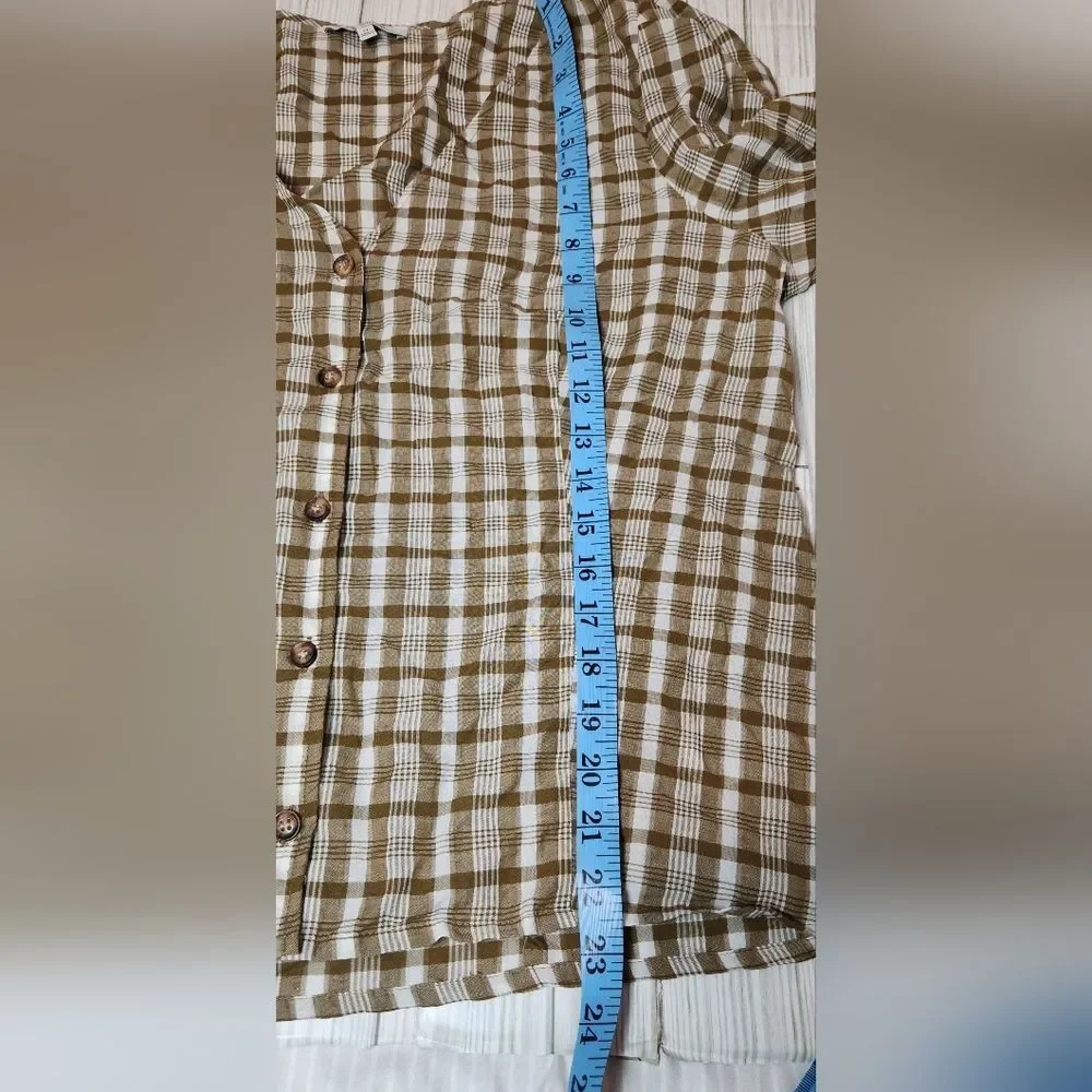 Madewell gingham blouse